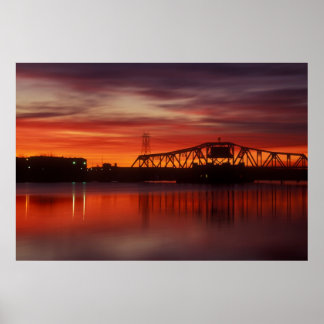 Affiches Point Street Bridge Sunrise