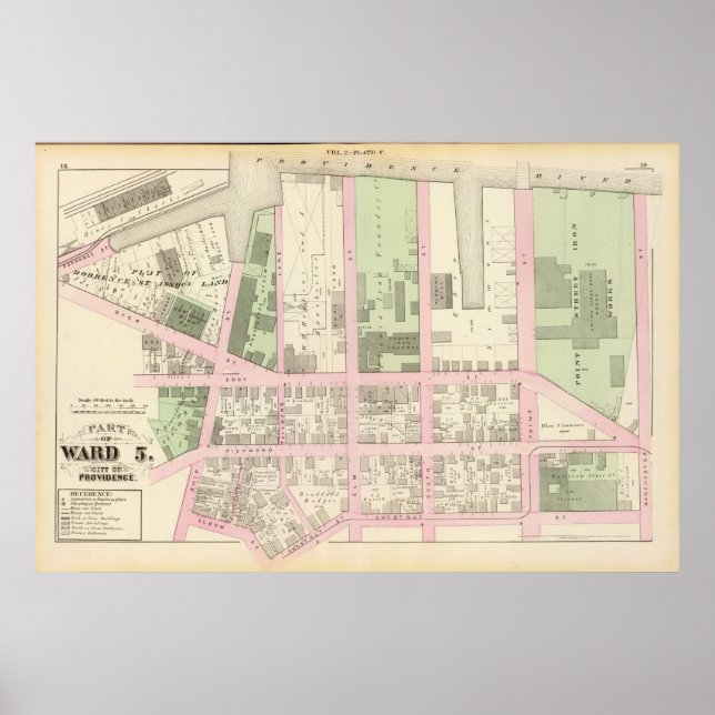 Affiches Pointe Street Iron Works Phenix Fer Fonderie (Devant)