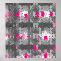 Pointilliste rose et gris