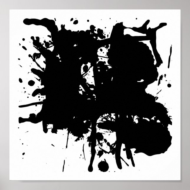 Affiches Points noirs Abstraits modernes (Devant)