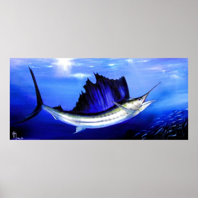 Affiches Poisson à voile "Reel Treat" (Devant)