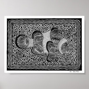 Affiches Poisson clown