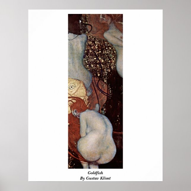 Affiches Poisson D'Or Par Gustav Klimt (Devant)