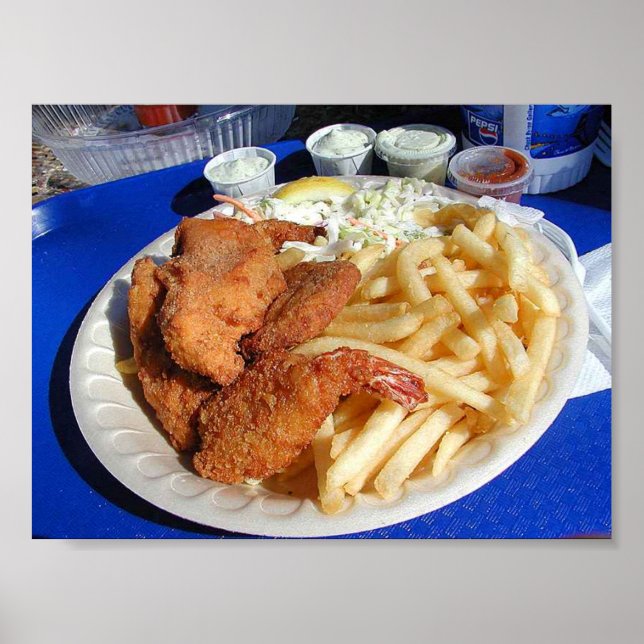 Affiches Poisson Et Chips (Devant)