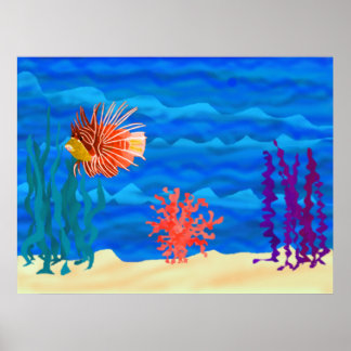 Affiches Poisson Lion