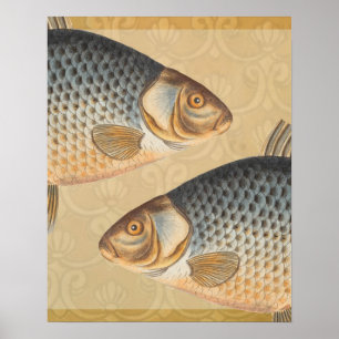 Affiches Poisson+oeuvre+design+pêche+poissonneux