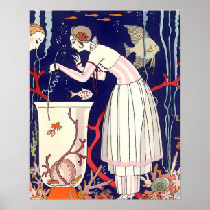 AFFICHES POISSON PETIT ÉTOURDISSANT, MODE DE BEAUTÉ ART DÉC