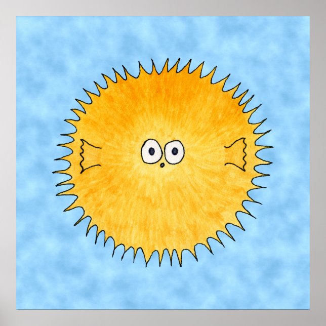 Affiches Poisson Porcupine. (Devant)