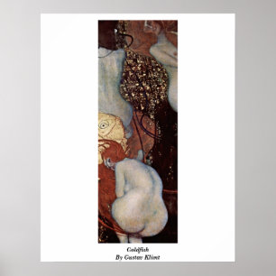 Affiches Poisson rouge par Gustav Klimt