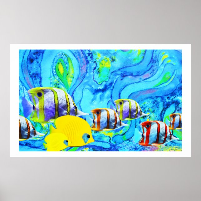 Affiches Poisson tropical (Devant)