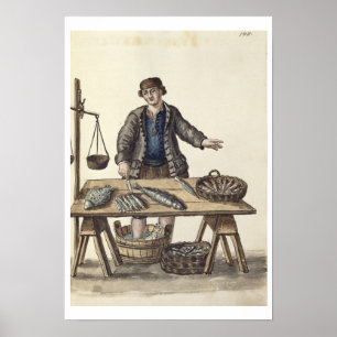 Affiches Poissonnier, vénitien (manuscrit)
