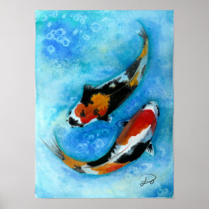 Affiches poissons de koi