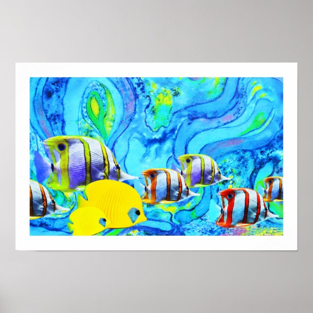 Affiches Poissons tropicaux (Devant)