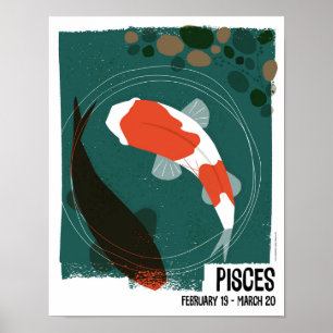 Affiches Poissons Zodiac de poisson