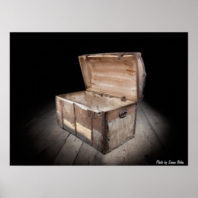 Affiches Poitrine au trésor vide (Devant)