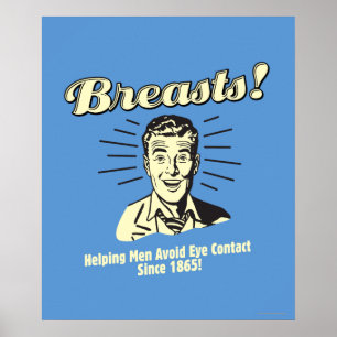 Affiches Poitrines : Aider à éviter les contacts oculaires