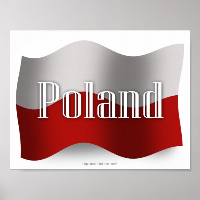 Affiches Poland Waving Flag (Devant)