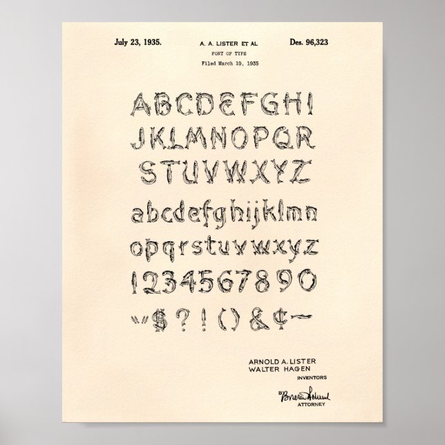 Affiches Police 1935 Brevet Art Old Peper (Devant)