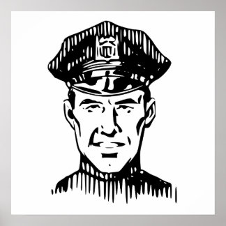 Affiches Policeman rétro