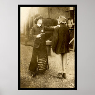 Affiches Policière faisant une arrestation 1909