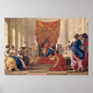 Affiches Poliphilus Kneeling avant la reine Eleuterylida