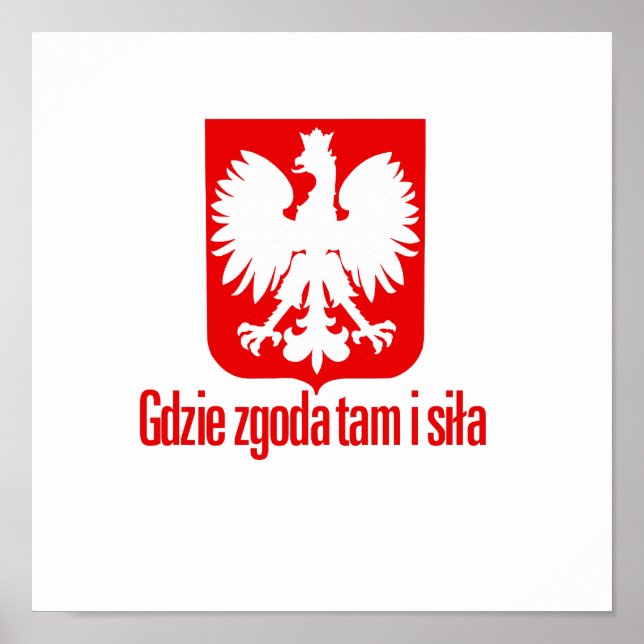 Affiches Pologne - Avec unité Force (Devant)