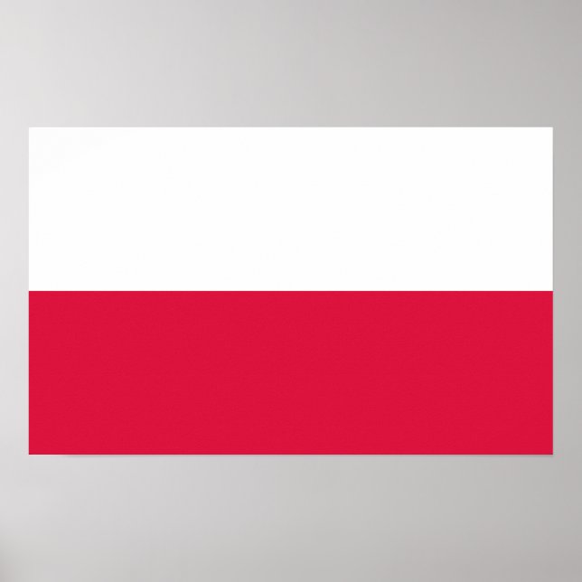Affiches Pologne - Drapeau polonais (Devant)