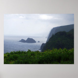 Affiches Pololu Valley Lookout, Hawaii, Imprimer