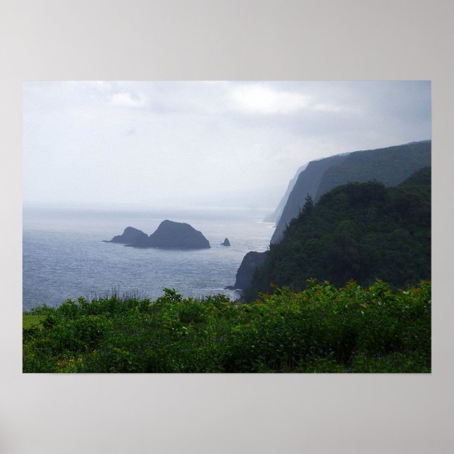 Affiches Pololu Valley Lookout, Hawaii, Imprimer (Devant)