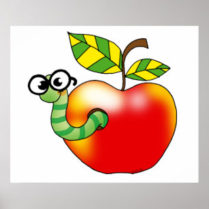 Affiches Pomme et ver, retour à l'école
