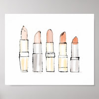Pomme sauvage | Coloré moderne Lipstick Sketch