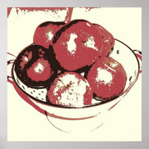 Affiches Pommes d'art pop