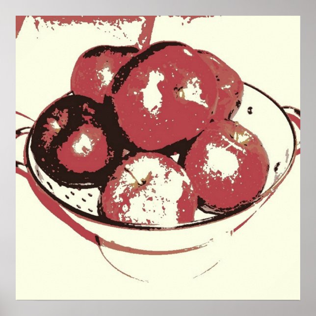 Affiches Pommes d'art pop (Devant)