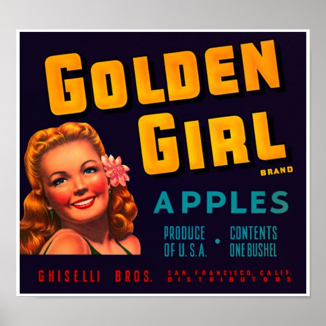Affiches Pommes de fille d'or (Devant)