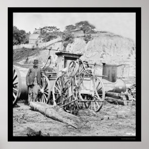 Affiches Pompier et Moteur d'incendie à Richmond, VA 1865