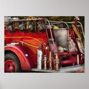 Affiches Pompier - préparez pour un feu