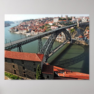 Affiches Pont au-dessus du fleuve Douro, Porto, Portugal