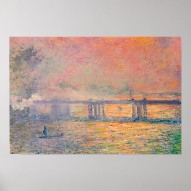 Affiches Pont Claude Monet Charing Cross (Devant)