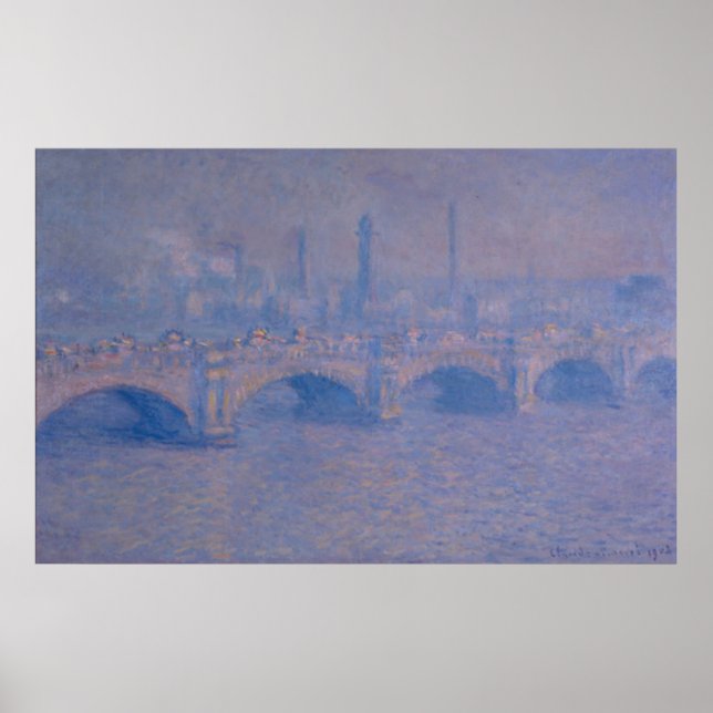Affiches Pont Claude Monet Waterloo (Devant)