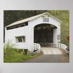 Affiches Pont couvert de Wild Cat, comté de Lane, Oregon