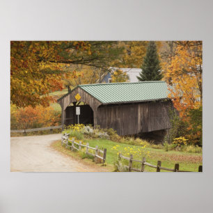 Affiches Pont couvert, Vermont, États-Unis