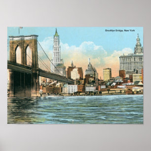 Affiches Pont de Brooklyn, cru de New York