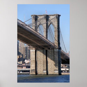 Affiches Pont de Brooklyn et horizon de Manhattan