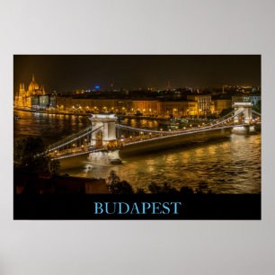 Affiches Pont de Budapest en Hongrie