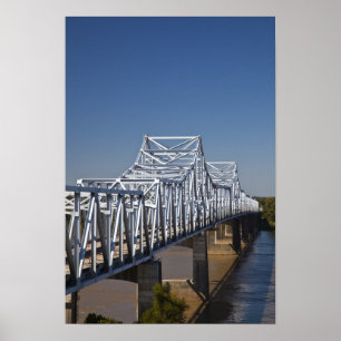 Affiches pont de l'autoroute I-20 sur le fleuve Mississippi