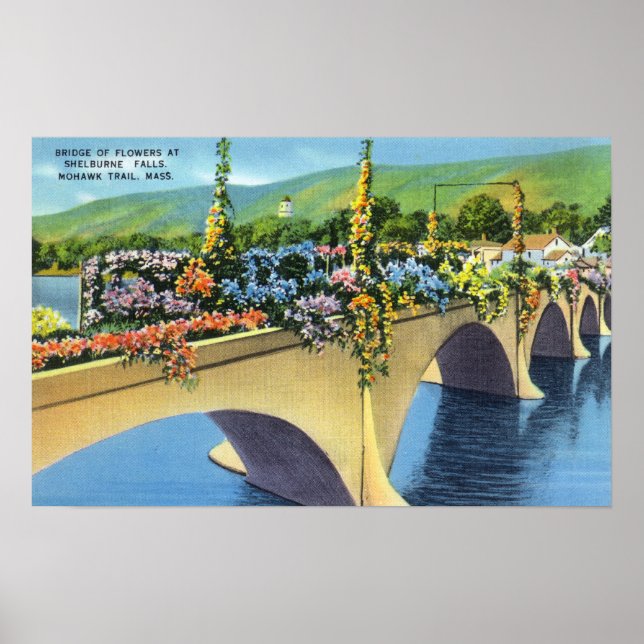 Affiches Pont des fleurs de Shelburne Falls (Devant)