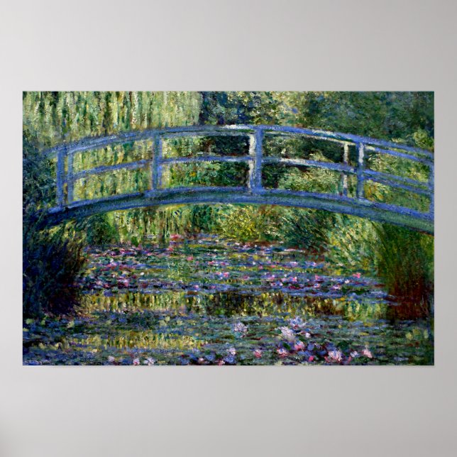 Affiches Pont japonais - Pont Japonais - par Claude Monet (Devant)
