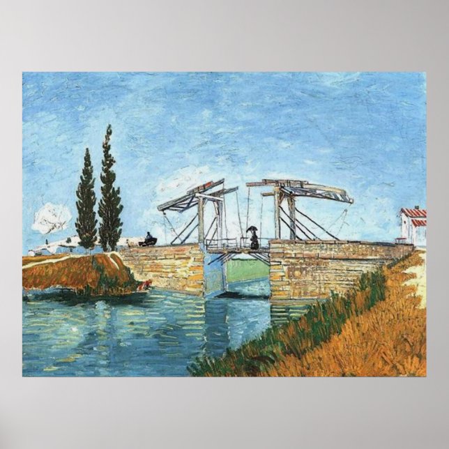 Affiches Pont Langlois à Arles par Vincent van Gogh (Devant)