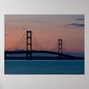 Affiches Pont Mackinac À Dusk