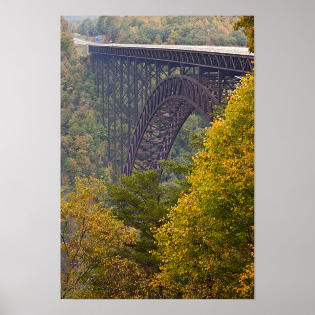 Affiches Pont New River Gorge Bridge, Nouvelle Gorge River (Devant)